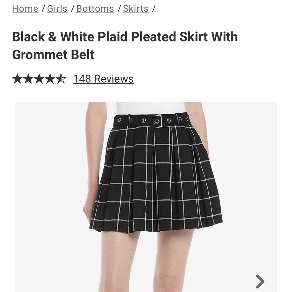 Plaid skirt